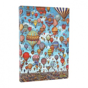 Paperblanks határidőnapló 2026, Balloon Festival, Midi, napi