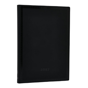 Paperblanks határidőnapló 2027 Black Edition Bold Midi, (horizontal) puhafedelű