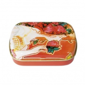 Fridolin Fémdoboz 6,3x1,8x5,2cm, Livemont-Parfumerie Rose