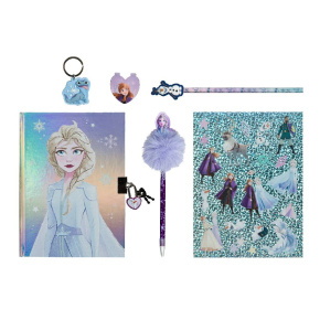 Scooli glitteres kulcsos napló szett, Frozen (6)