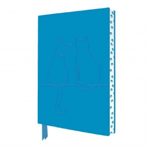 FTPA22 BSB Notesz (A5,176 old., puhafedelű, mintás gerinc, vonalas) Artisan Art Happy Cats (5)