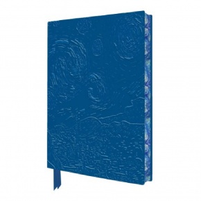 BSB notesz (A6, 176 oldal, pontozott, mintás gerinc) kék, V.v.Gogh: The Starry Night (6)