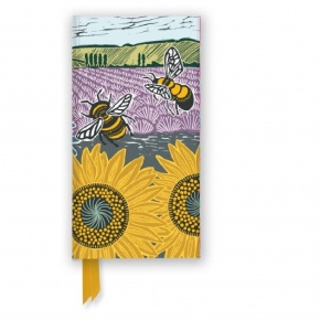 BSB notesz (8,2x15cm, 128 oldal, vonalas) K.Heiss: Sunflower fields (6)