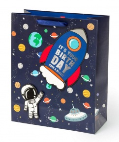 Legami ajándéktasak (L 26,5x32,5x11,5 cm), űrhajós PARTY