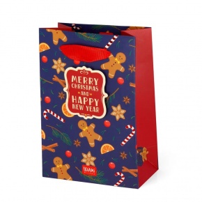 Legami ajándéktasak (XL 31x43x11,5 cm), mézeskalácsos karácsonyi