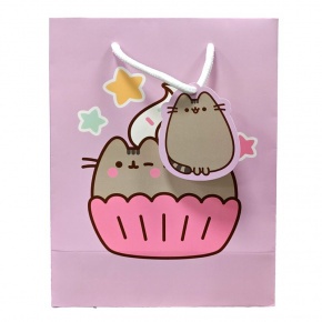 Puckator ajándéktasak (23x17x9cm, M ) lila, Pusheen muffin