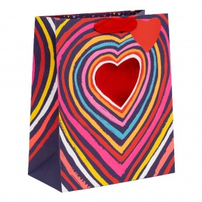 BSB ajándéktasak (31,5x26x13,5 cm) színes szívek, Big Love (6)