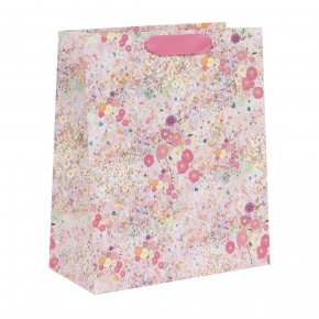 BSB Glick ajándéktasak (26x31,5x13,5 cm) halvány rózsaszín virágos (5)
