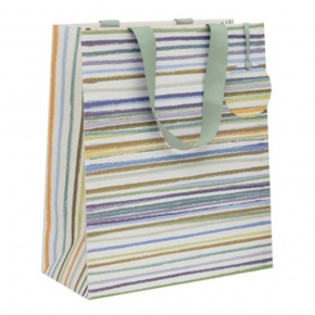 BSB Glick ajándéktasak (20x20x10cm) pasztell vonalak (4)