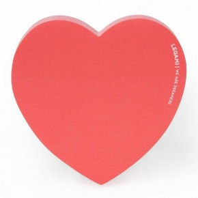 Legami öntapadós jegyzettömb, szív formájú, 100lap STATIONERY VALENTIN