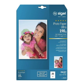 Sigel fotópapír A4, 20db, 190g