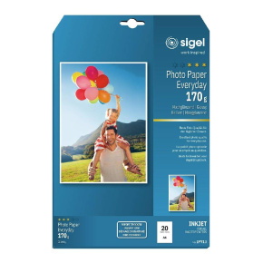 Sigel fotópapír A4, 20db, 170g