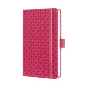 Sigel Jolie notesz, vonalas 9,5x15cm, gumipánttal, fuchsia pink