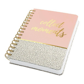 Sigel Jolie spirál notesz, pontozott, 16,8x21,5cm, sweet dots, collect moments, Inspire