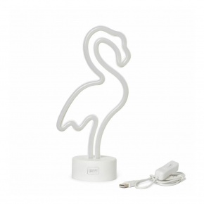 Legami LED lámpa, neon, flamingó alakú HOME