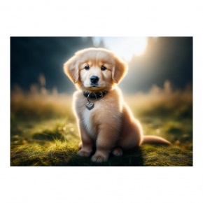 Mapcards 3D képeslap (15x10,5 cm) golden retriever kölyök