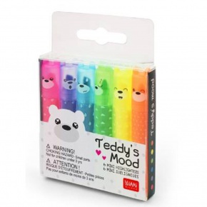 Legami mini szövegkiemelő 6 szín/szett, maci alakú STATIONERY