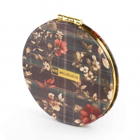 Miquelrius kerek tükör, 8 cm, virágos, Highland