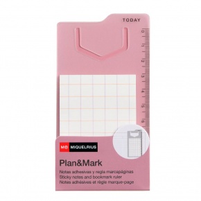 Miquelrius öntapadós von. jegyzettömb, könyvjelzővel, mini