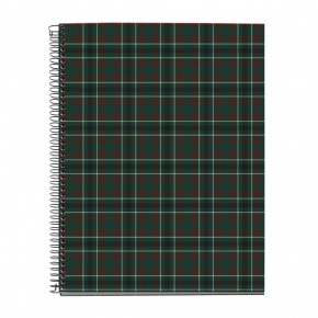 Miquelrius spirálfüzet, A4, 100 lap, négyzethálós, színregiszteres, keményfedeles, Highland