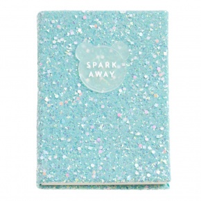 Miquelrius notesz, A6, 192 old. sima, csillogó, türkizkék