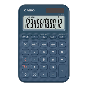 CASIO Asztali számológép, 12 számjegyű, NAGY DÖNTÖTT KIJELZŐ, Kék