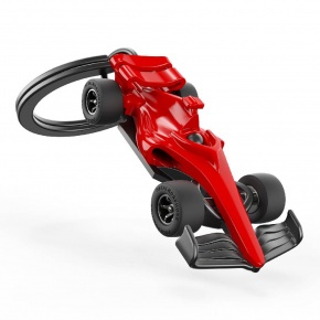 Metalmorphose kulcstartó, piros Forma 1 versenyautó