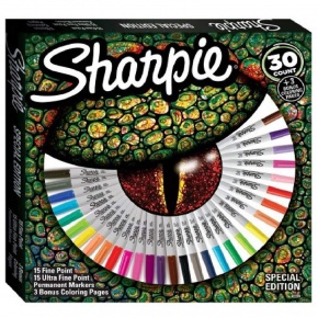 Sharpie Permanent marker, Fine + Ultra Fine készlet 30db CROCODILE EYE