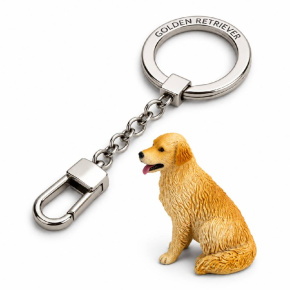 OXY 3D kutya kulcstartó, Golden retriever, sötét