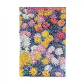 Paperblanks butikkönyv, Midi, vonalas Monets Chrysanthemums