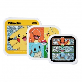 Scooli uzsonnás doboz szett (3db), Pokemon (6)