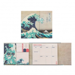 Grupo Erik heti tervező öntapadós jegyzettömbökkel, Hokusai (5)