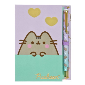 Scooli notesz szett, keményfedelű, golyóstollal, Pusheen (6)