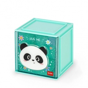 Legami asztali írószertartó, négyzet alakú, panda