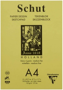 CLF vázlattömb (A4, 21x29,7 cm, 125g, 100 lap) Sketchpad, Schut