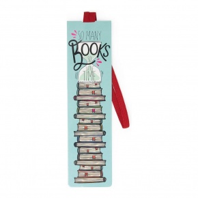 Legami könyvjelző gumipánttal (17,5x4,7 cm), So many books, so little time STATIONERY