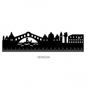Legami vonalzó, 15cm, Venezia körvonal STATIONERY