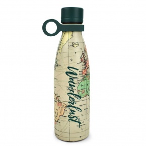 Legami kulacs, duplafalú rozsdamentes acél, 0,5 l, térképes ON THE GO