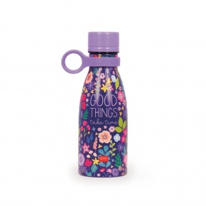 Legami kulacs, duplafalú rozsdamentes acél, 0,3 l, virágos, ON THE GO