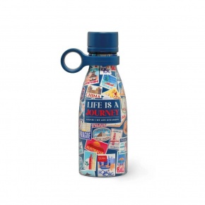 Legami kulacs, duplafalú rozsdamentes acél, 0,3 l, Life is a Journey, ON THE GO