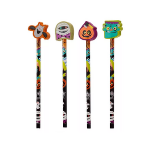 Puckator ceruza radírral, 4-féle, HALLOWEEN (5)