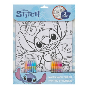 Scooli számok szerinti színező 10 db filctollal, Lilo & Stitch (6)