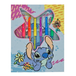 Scooli színező 6 db zselés tollal, Lilo & Stitch (6)