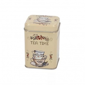 The Box Konyhai fémdoboz 60x60x80mm,50g Tea Time