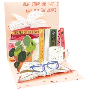 Popshots képeslap, mini, születésnapi, Literary Birthday