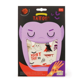 TTA0007 Legami tetoválás, sötétben világító, 2lap/szett, Halloween PARTY (6)