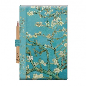 Blueprint kézitáskába való jegyzetfüzet ceruzával, Van Gogh