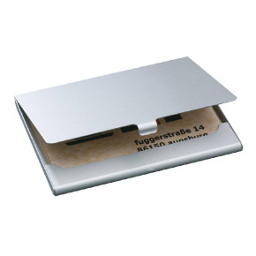 Sigel névjegykártyatartó, aluminium