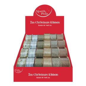 Eurowrap szalag, glitteres, 2m, 6-féle karácsonyi (6)