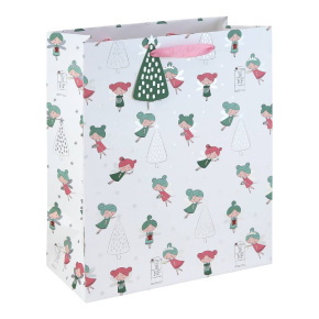 Eurowrap ajándéktasak (26,5x33x14 cm) karácsonyi tündér (6)